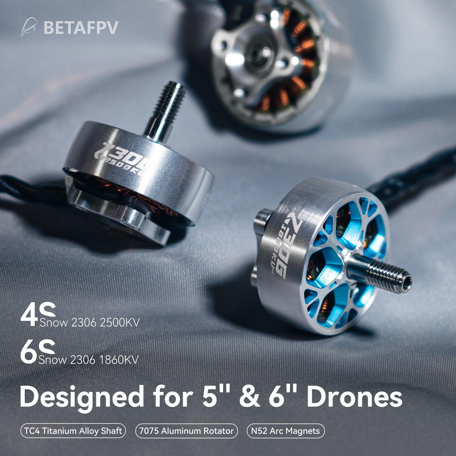 BETAFPV Snow 2306 Brushless Motors 1860KV/2500KV 4 BETAFPV Snow 2306 Brushless Motors 1860KV/2500KV — изображение 4