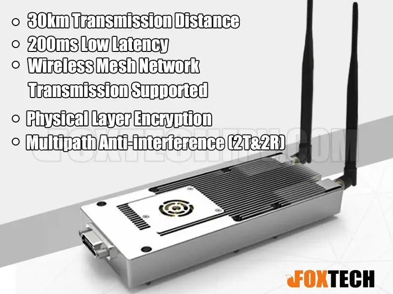 Foxtech XLINK-30 XLINK-50 30KM 50KM Long Range Data/Video Wireless Transmitting System 2 Foxtech XLINK-30 XLINK-50 30KM 50KM Long Range Data/Video Wireless Transmitting System - Image 2