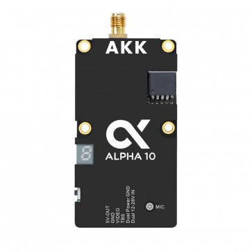 AKK Alpha 10 10W VTX - 5.8GHz 80CH 10W 7W 5W 3W 1W Power Switchable FPV Video Transmitter Support Smart Audio 1 AKK Alpha 10 10W VTX - 5.8GHz 80CH 10W 7W 5W 3W 1W Power Switchable FPV Video Transmitter Support Smart Audio