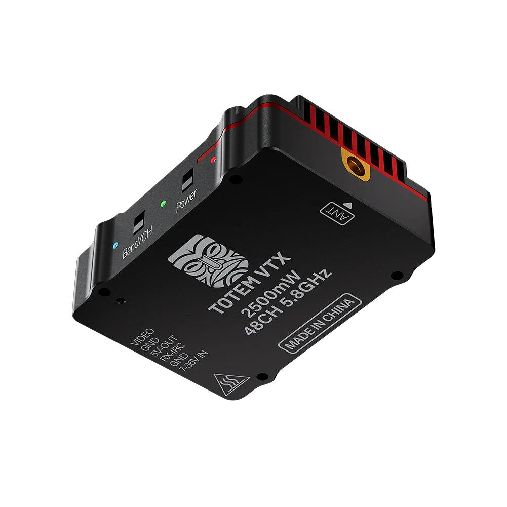 TOTEM 5.8G 2.5W 48CH VTX - 25mW/400mW/800mW/1600mW/2500mW 48CH 5.8GHz Switchable Video Transmitter For Fixed Wing Airplane FPV Drone 4 TOTEM 5.8G 2.5W 48CH VTX - 25mW/400mW/800mW/1600mW/2500mW 48CH 5.8GHz Switchable Video Transmitter For Fixed Wing Airplane FPV Drone - Image 4