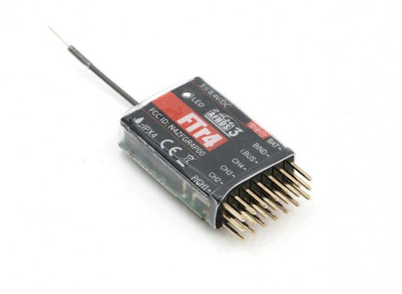 FLYSKY FTr4 Receiver - 2.4GHz 4ch AFHDS 3 protocol w/S-Bus/i-Bus/PPM/PWM Support & NB4/PL18 Compatibility 3 FLYSKY FTr4 Receiver - 2.4GHz 4ch AFHDS 3 protocol w/S-Bus/i-Bus/PPM/PWM Support & NB4/PL18 Compatibility - Image 3