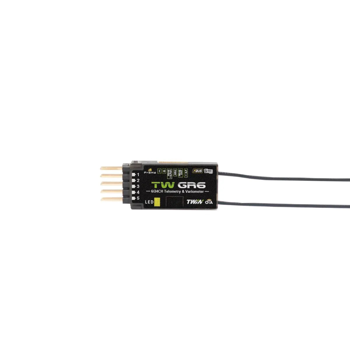 FrSky TW GR6 DUAL 2.4GHz Receiver With 6 PWM Channel Ports 1 FrSky TW GR6 DUAL 2.4GHz Receiver With 6 PWM Channel Ports
