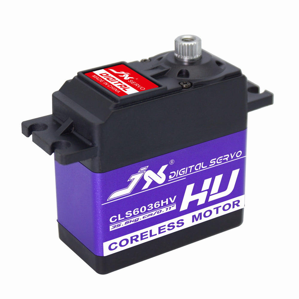 JX Servo CLS6036HV - 27kg Aluminium Shell Metal gear High Voltage Coreless Digital Servo 1 JX Servo CLS6036HV - 27kg Aluminium Shell Metal gear High Voltage Coreless Digital Servo