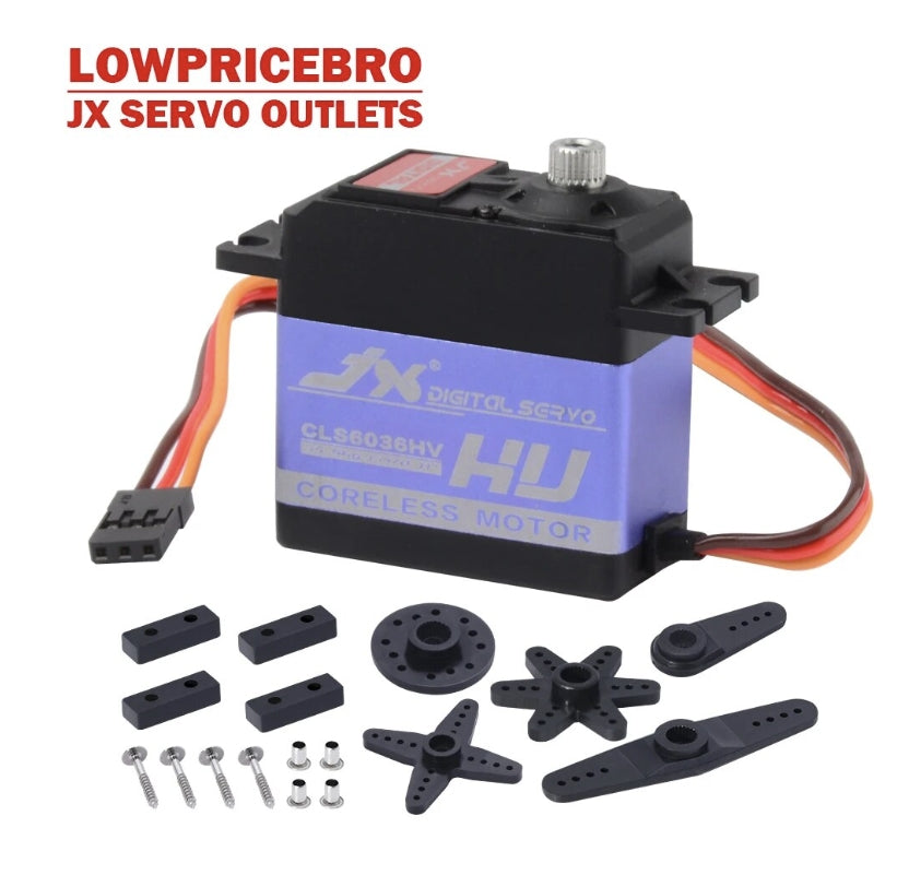 JX Servo CLS6036HV - 27kg Aluminium Shell Metal gear High Voltage Coreless Digital Servo 2 JX Servo CLS6036HV - 27kg Aluminium Shell Metal gear High Voltage Coreless Digital Servo — изображение 2