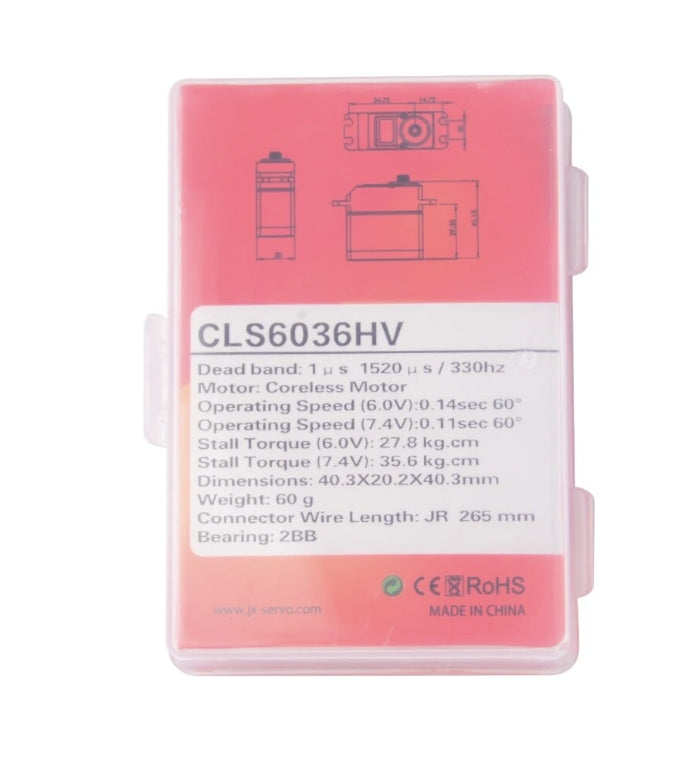 JX Servo CLS6036HV - 27kg Aluminium Shell Metal gear High Voltage Coreless Digital Servo 6 JX Servo CLS6036HV - 27kg Aluminium Shell Metal gear High Voltage Coreless Digital Servo — изображение 6