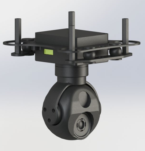 TOPOTEK DYK290G207 Dual Light Drone Gimbal - 9x Zoom 1080P Visible Light Camera + 7mm 256x192 Thermal Imaging With IP/HDMI Output 2-Axis Gimbal - Image 2