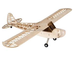 J3 Balsawood Airplanes - Model Laser Cut 1180mm Wingspan Both Gas or Electric Power Building Kit Woodiness model PLANE