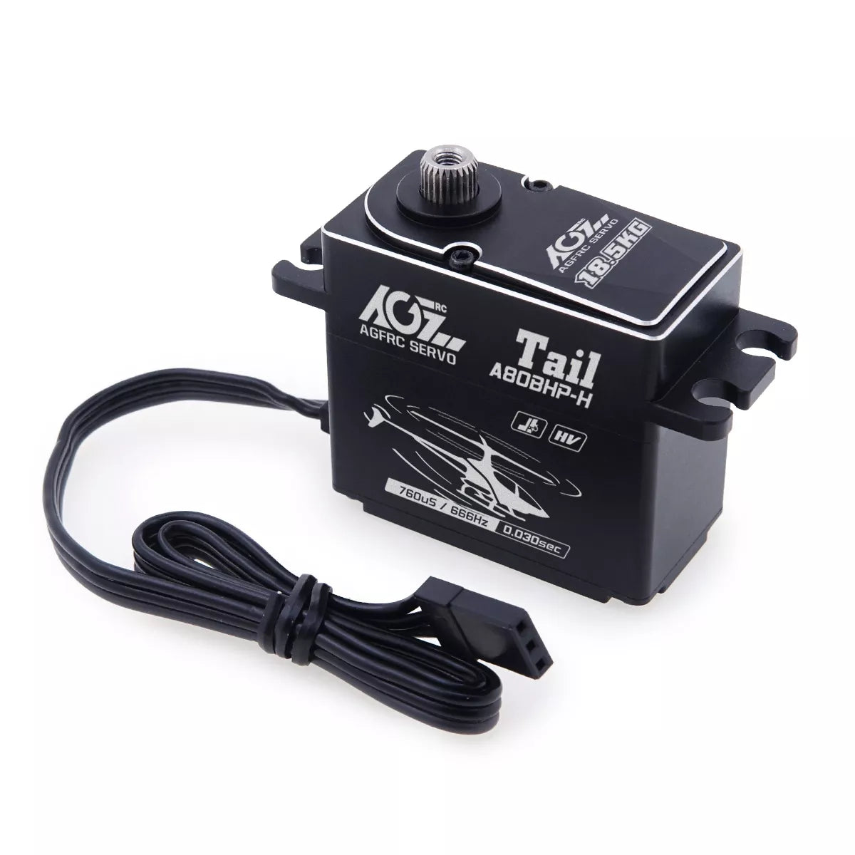 AGFRC A80BHX-H - 30KG 0.038Sec 25T Aluminum Case High Torque HV Brushless Cyclic Servo For 570-800 Class Helicopter Swash Plate 8 AGFRC A80BHX-H - 30KG 0.038Sec 25T Aluminum Case High Torque HV Brushless Cyclic Servo For 570-800 Class Helicopter Swash Plate — изображение 8