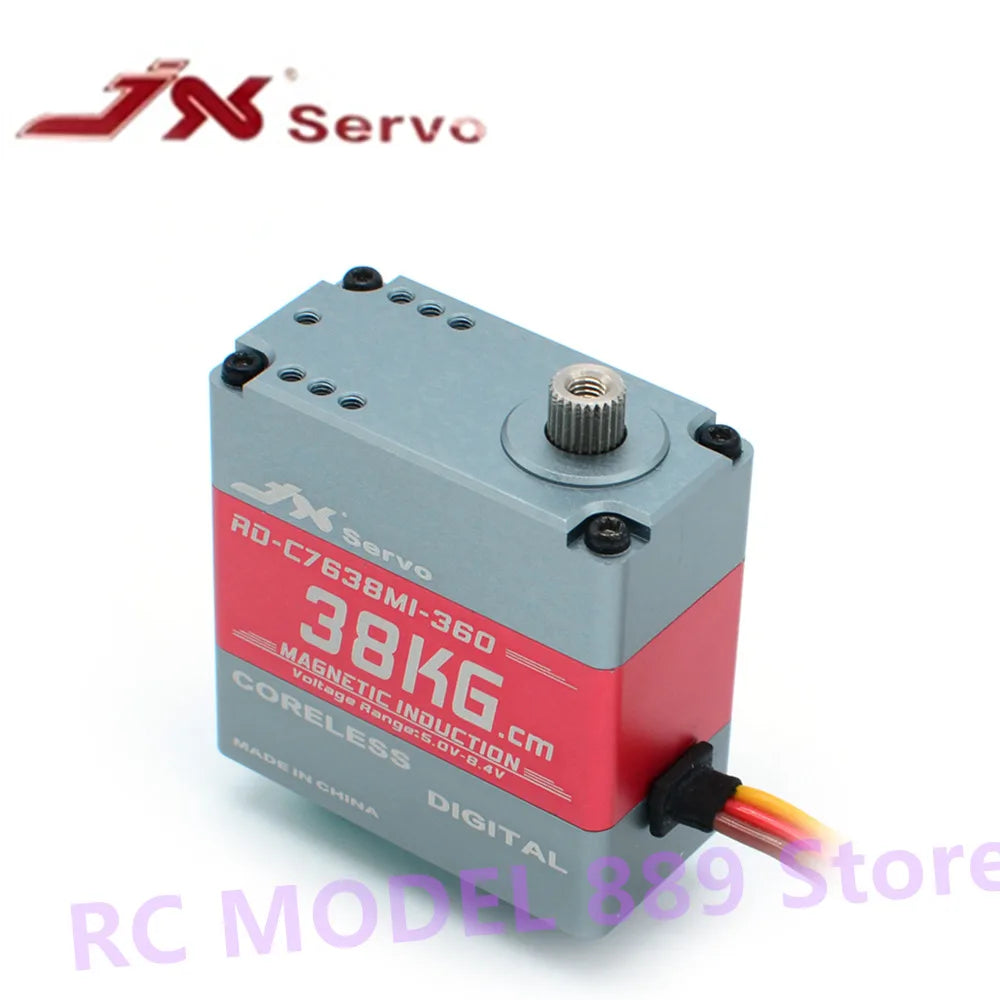 JX Servo RD-C7638MI-360 38kg.cm 360 degree coreless Magnetic induction full CNC aluminium hulls structure rc Robot servo 5 JX Servo RD-C7638MI-360 38kg.cm 360 degree coreless Magnetic induction full CNC aluminium hulls structure rc Robot servo — изображение 5