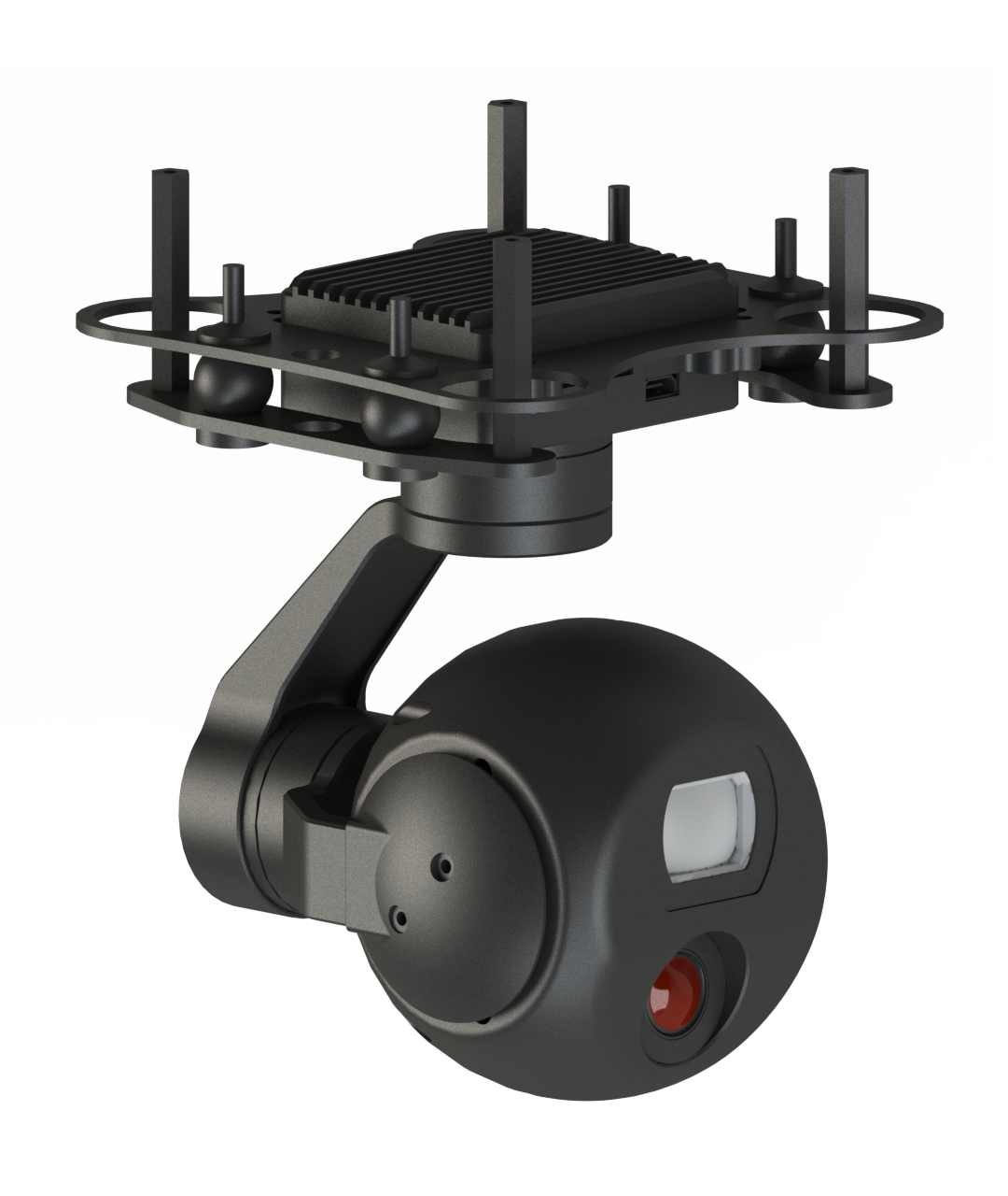 TOPOTEK KHP05M5 Dual Light Drone Camera Gimbal - 45x hybrid zoom 1080P Visible Light Camera+ 8.7mm 640x512 thermal imaging With HDMI and IP Dual Output Small Gimbal — изображение 2