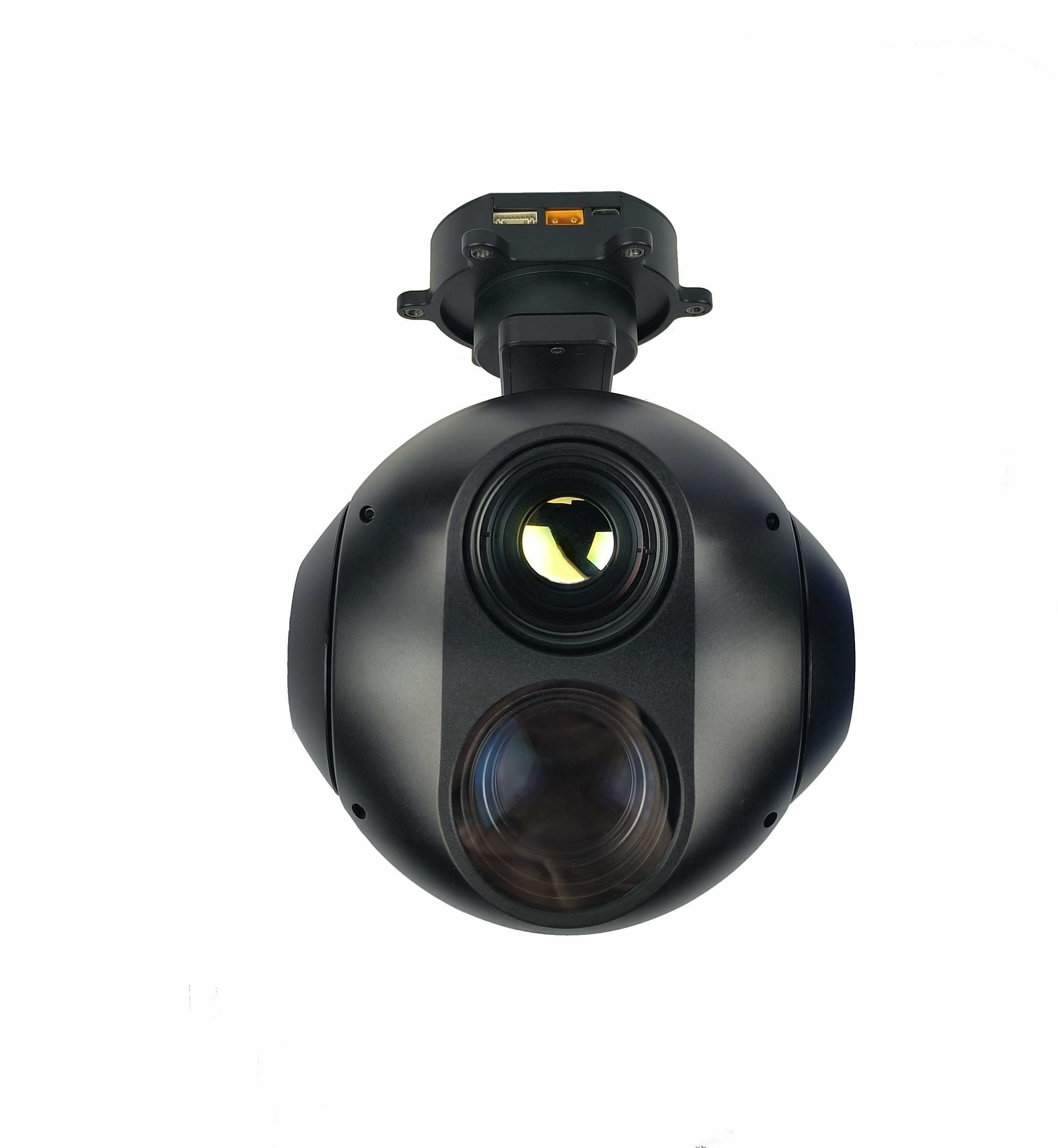 TOPOTEK KHP20A12 Dual Light Drone Gimbal - 20x Optical / 140x Mixed Zoom 4K Camera + 35mm 1280*1024 Thermal Imaging Camera With 3-Axis Stabilized Gimbal, HDMI/Ethernet Dual Video Output