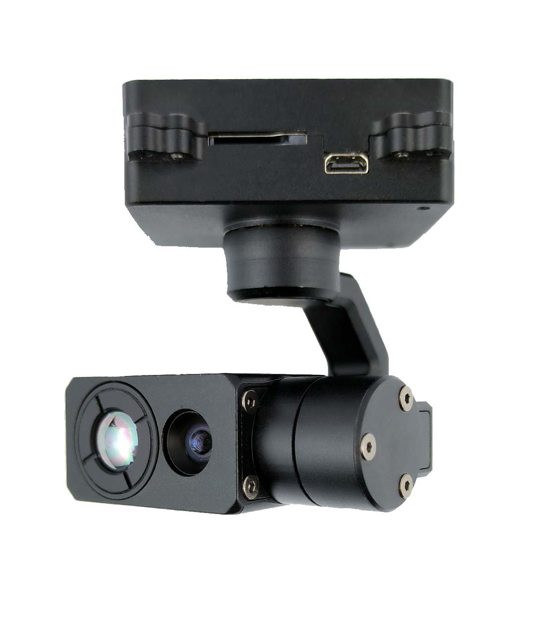 TOPOTEK KHP335G609 Dual Light Drone Gimbal - Fixed Focus Visible Light Camera + 9.1mm 640x512 Thermal Imaging With 120g Small Gimbal, IP /HDMI output - Image 2