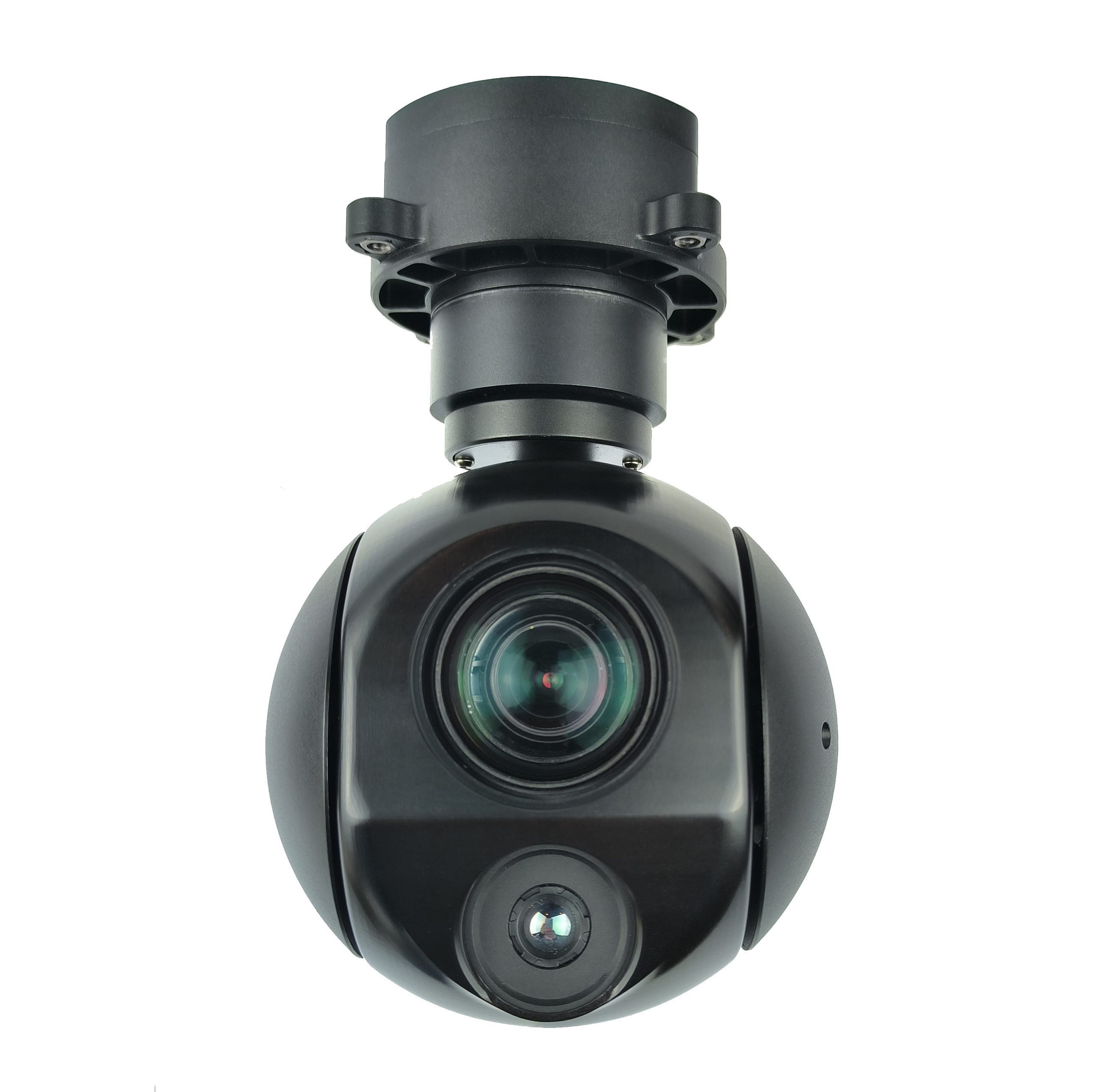 TOPOTEK KHY10G207 Dual Light Drone Gimbal - 10X Optical / 90x Mixed Zoom 1080P Visible Light Camera + 7mm 256x192 Thermal Camera 3-Axis Gimbal IP/HDMI Output