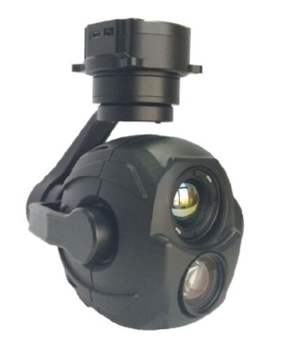 TOPOTEK KIP10G613 Dual Light Drone Gimbal - 10x Optical /90x Mixed Zoom 2592x1560 Camera + 13mm 640x512 Infrared thermal Imaging With 3-Axis Stabilized Gimbal