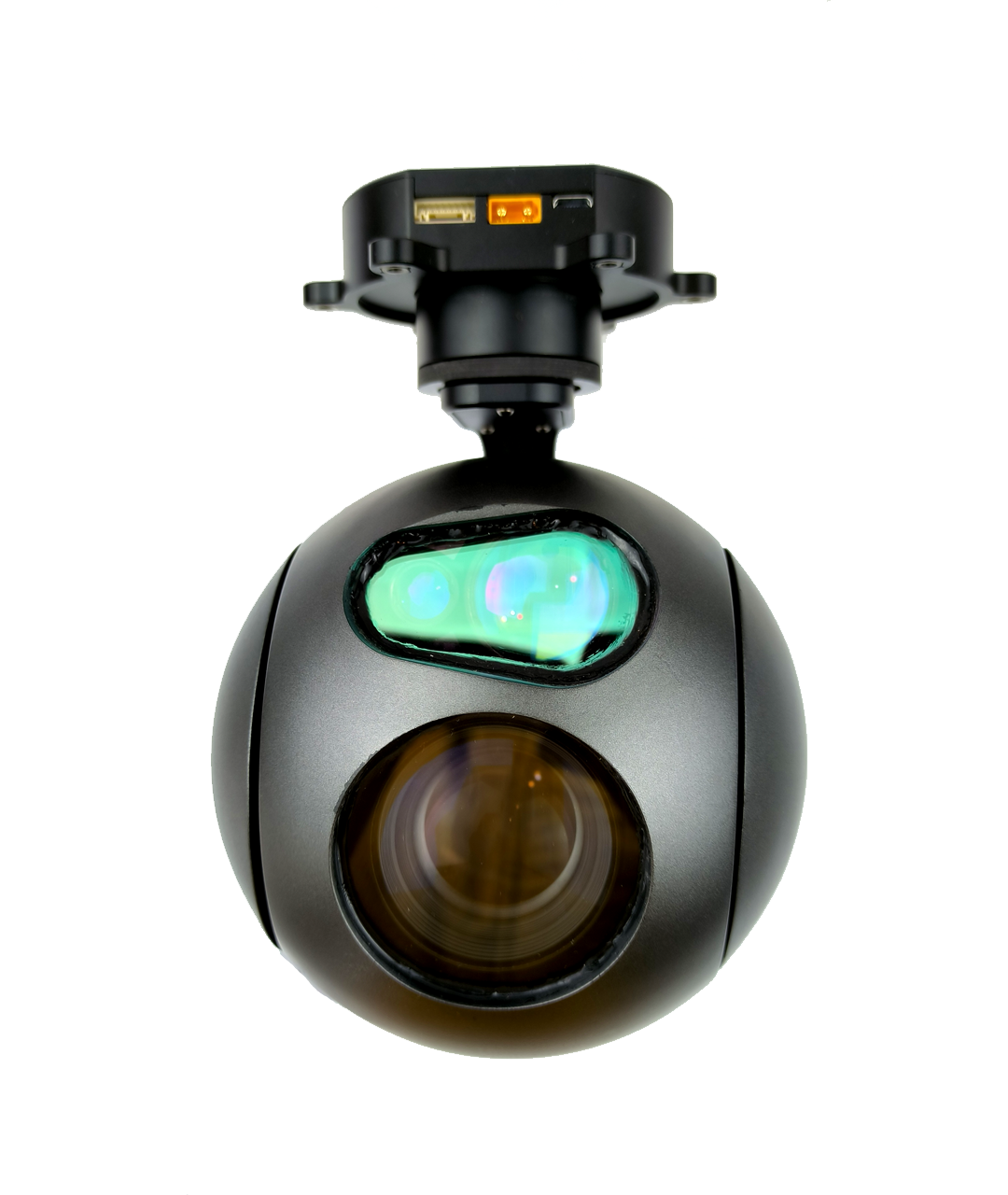 TOPOTEK KIP30L30A Dual Light Drone Gimbal - 30x Optical / 270x Mixed Zoom 1080P Camera + 3000m LRF Laser Range Finder 3-Axis Gimbal