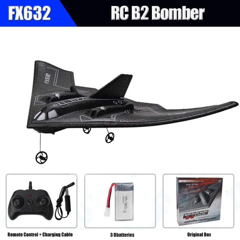 Rc Plane B2 Stealth Bomber - 2Ch 34Cm Wingspain Cessna 2.4G Remote Control Airplane Aircraft Drone Toys for Adults Children 2 Rc Plane B2 Stealth Bomber - 2Ch 34Cm Wingspain Cessna 2.4G Remote Control Airplane Aircraft Drone Toys for Adults Children - Image 2