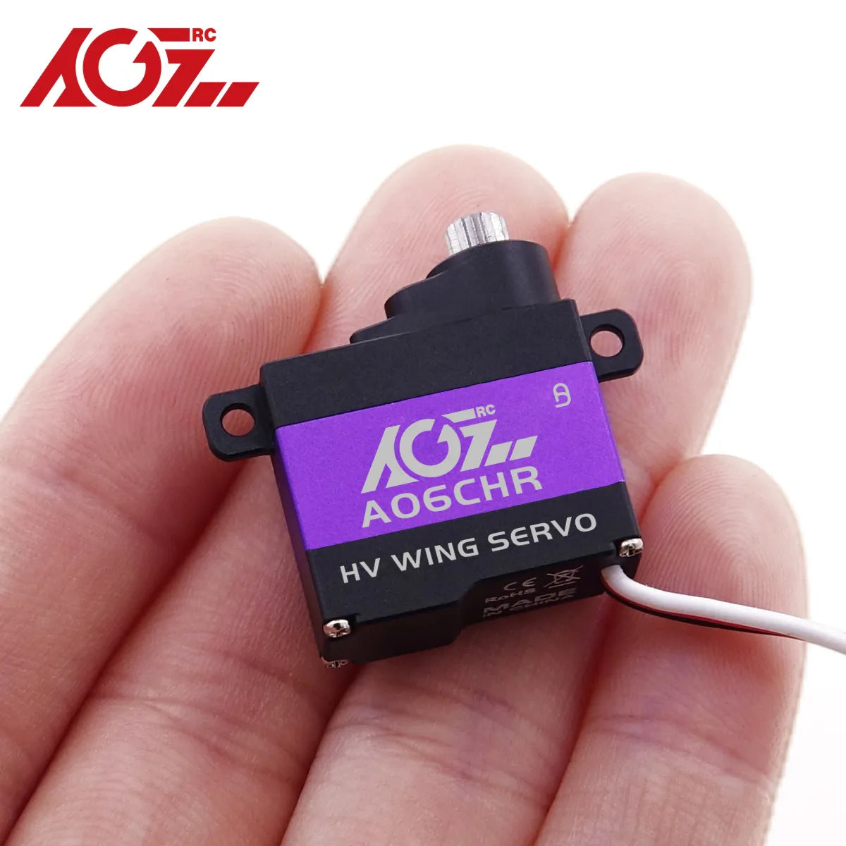 AGFRC A06CHR - Metal Gears 3kg High Torque Coreless Motor Micro Wing Servo Ideal For Small Size Airplane F3P GLD Glider Sailplane 2 AGFRC A06CHR - Metal Gears 3kg High Torque Coreless Motor Micro Wing Servo Ideal For Small Size Airplane F3P GLD Glider Sailplane — изображение 2