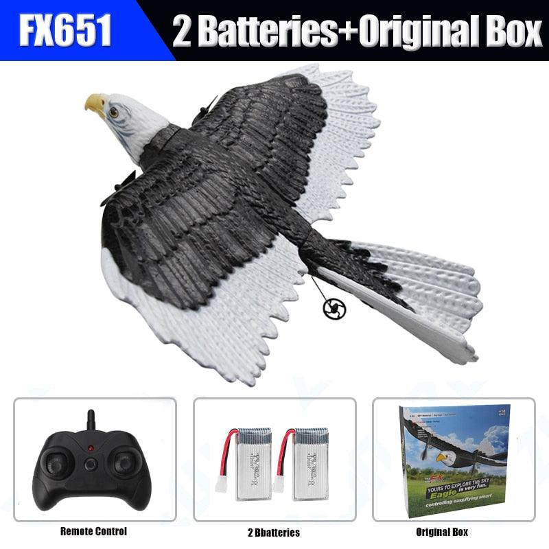 FX651 Simulation Wingspan Eagle Aircraft - 405mm 2.4G Radio Control Remote Control Glider Airplanem RC Foam Plane Toys for Children Boys 2 FX651 Simulation Wingspan Eagle Aircraft - 405mm 2.4G Radio Control Remote Control Glider Airplanem RC Foam Plane Toys for Children Boys - Image 2