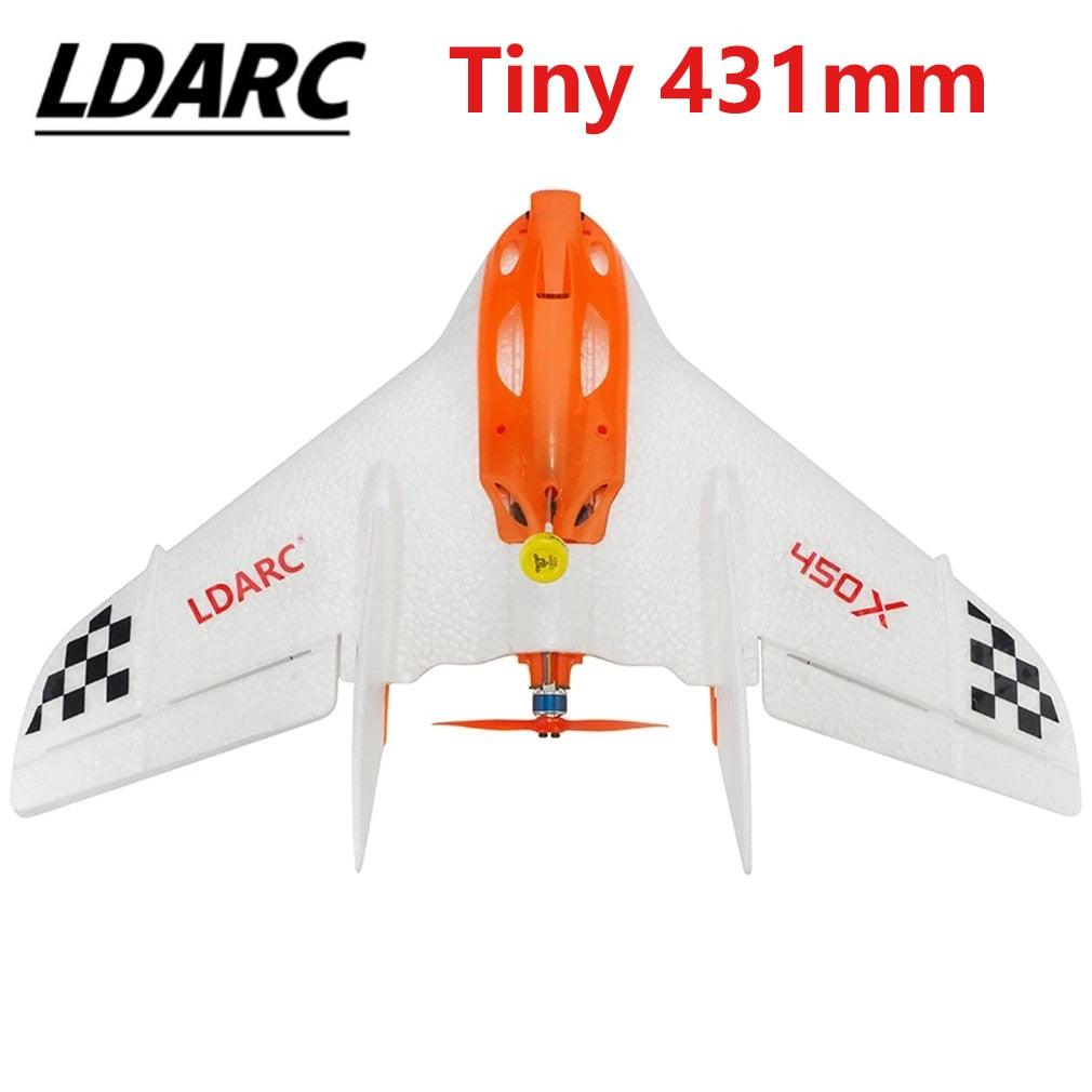 2pcs LDARC TINY WING 450X V2 431mm Wingspan EPP Foam RC FPV Airplanes Flying Wing Fixed-Wing Drones Toys 2 2pcs LDARC TINY WING 450X V2 431mm Wingspan EPP Foam RC FPV Airplanes Flying Wing Fixed-Wing Drones Toys - Image 2
