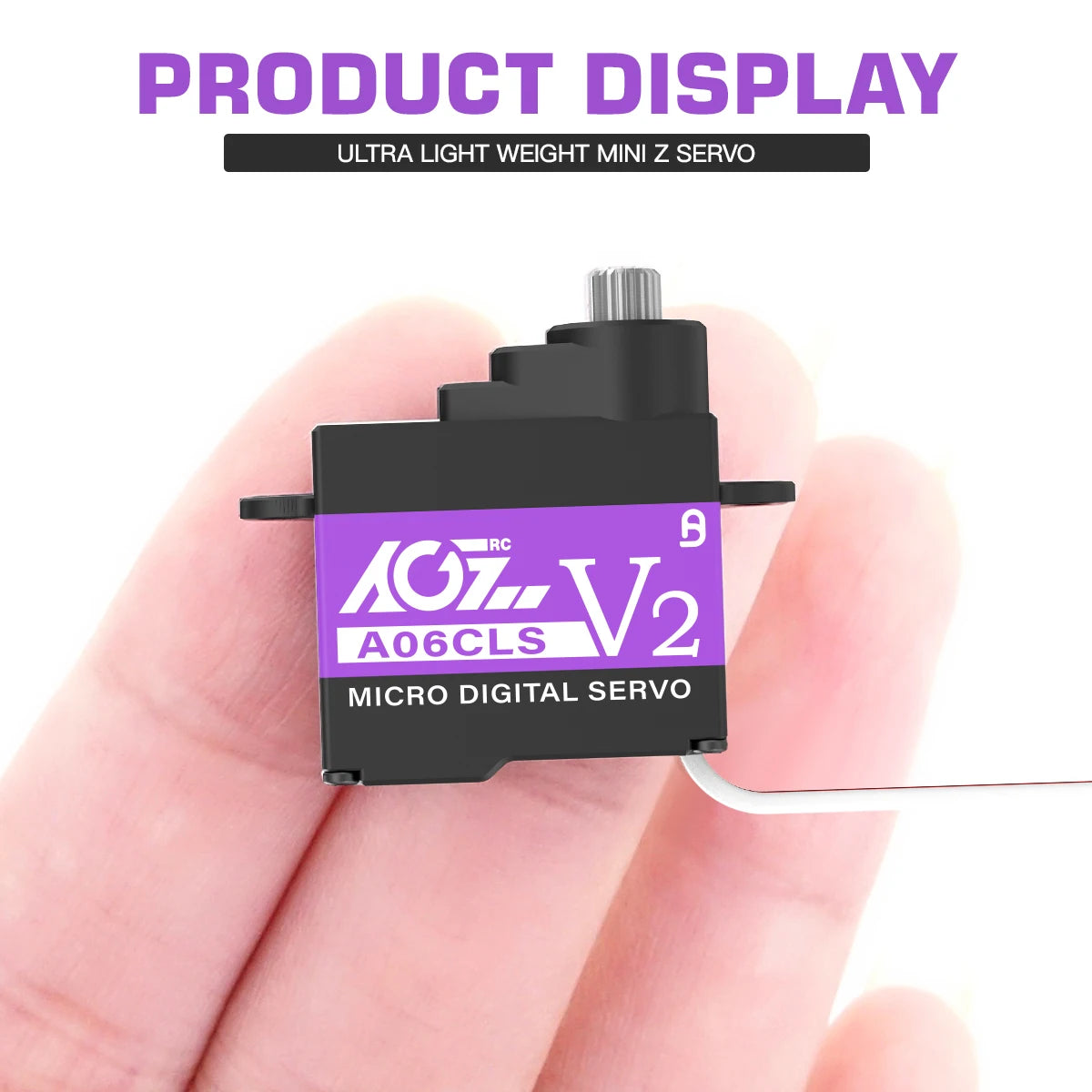 AGFRC A06CLS V2 - 3.0KG 6g Titanium Gear Super Fast Programmable Micro Servo For 1/18 1/24 1/27 1/28 Mini Car GLR GLA MRZ Airplane 4 AGFRC A06CLS V2 - 3.0KG 6g Titanium Gear Super Fast Programmable Micro Servo For 1/18 1/24 1/27 1/28 Mini Car GLR GLA MRZ Airplane — изображение 4