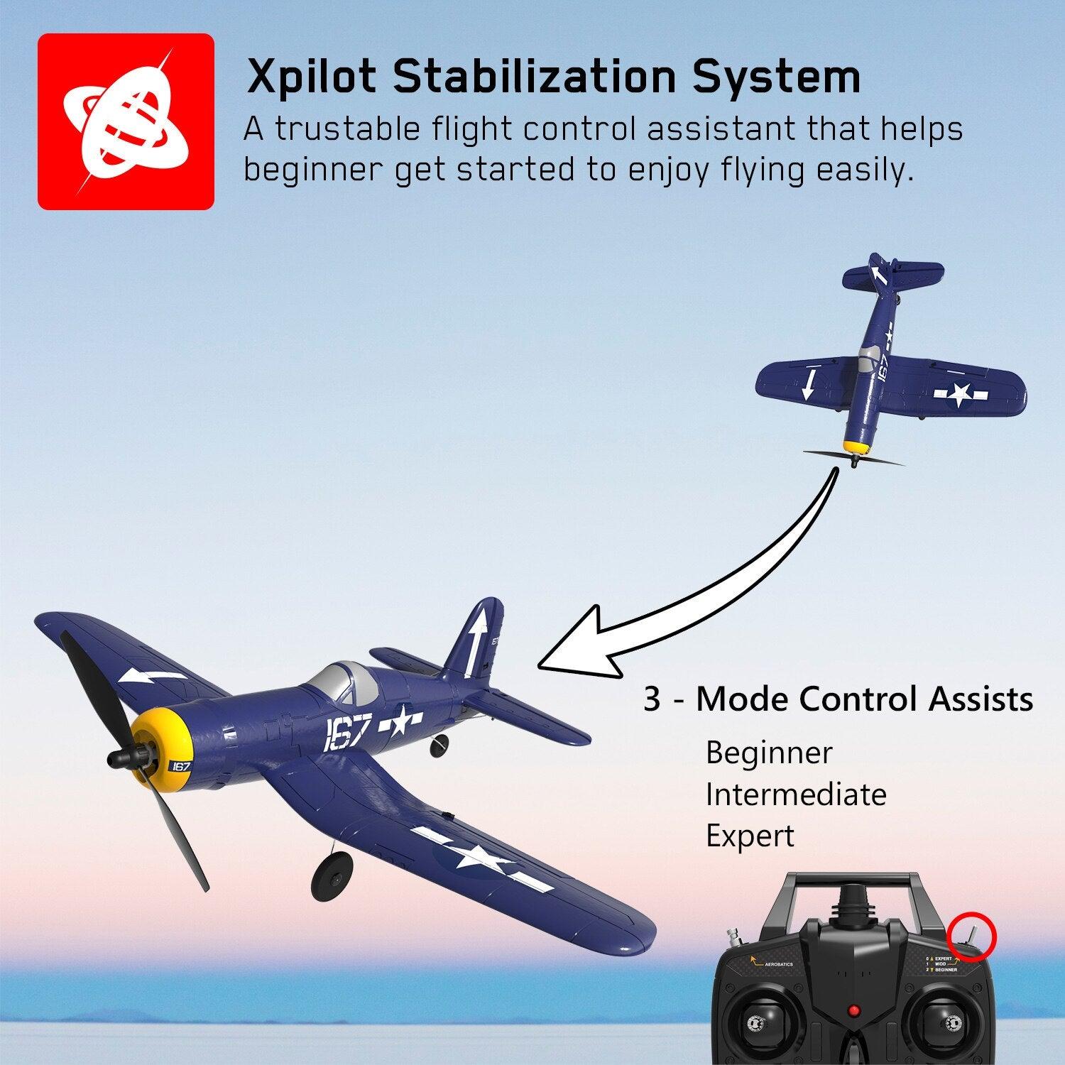 F4U Corsair RC Plane - EPP 761-8 400mm Wingspan RC Airplane One-key Aerobatic RTF Remote Control Aircraft Toys 9 F4U Corsair RC Plane - EPP 761-8 400mm Wingspan RC Airplane One-key Aerobatic RTF Remote Control Aircraft Toys - Image 9