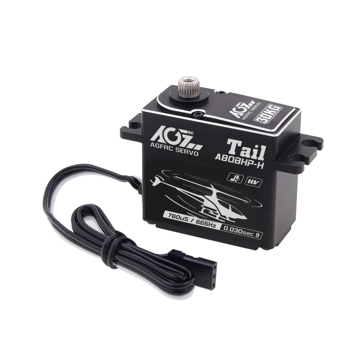 AGFRC A80BHX-H - 8.4V 30KG Programmable Helicopter Cyclic Servo High Torque High Voltage Brushless Digital Motor For RC Helicopter 8 AGFRC A80BHX-H - 8.4V 30KG Programmable Helicopter Cyclic Servo High Torque High Voltage Brushless Digital Motor For RC Helicopter — изображение 8
