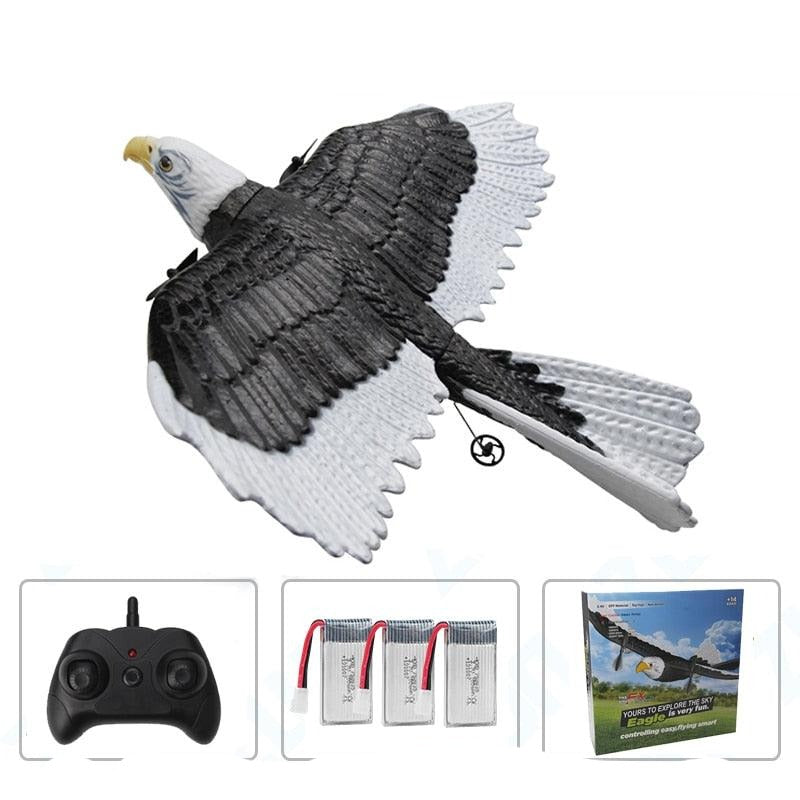 FX651 Simulation Wingspan Eagle Aircraft - 405mm 2.4G Radio Control Remote Control Glider Airplanem RC Foam Plane Toys for Children Boys 1 FX651 Simulation Wingspan Eagle Aircraft - 405mm 2.4G Radio Control Remote Control Glider Airplanem RC Foam Plane Toys for Children Boys