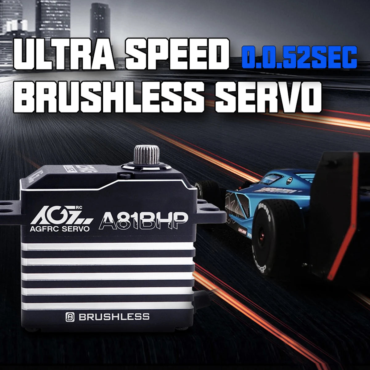 AGFRC A81BHP - 23KG Super Speed Steel Gears HV Brushless Programmable Standard Steering Servo For 1/8 RC Truck Car Boat Aircraft 3 AGFRC A81BHP - 23KG Super Speed Steel Gears HV Brushless Programmable Standard Steering Servo For 1/8 RC Truck Car Boat Aircraft — изображение 3