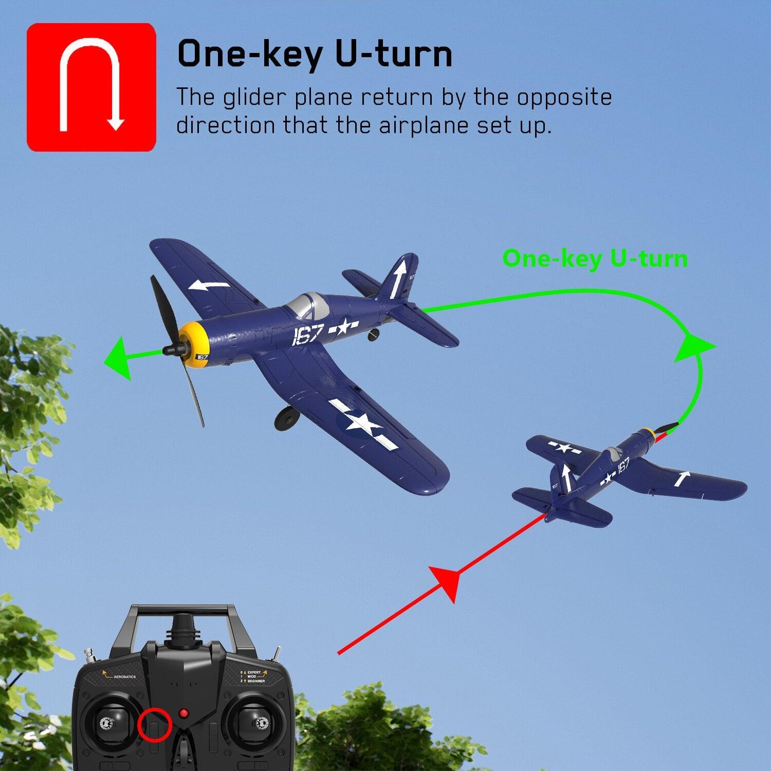 F4U Corsair RC Plane - EPP 761-8 400mm Wingspan RC Airplane One-key Aerobatic RTF Remote Control Aircraft Toys 11 F4U Corsair RC Plane - EPP 761-8 400mm Wingspan RC Airplane One-key Aerobatic RTF Remote Control Aircraft Toys - Image 11