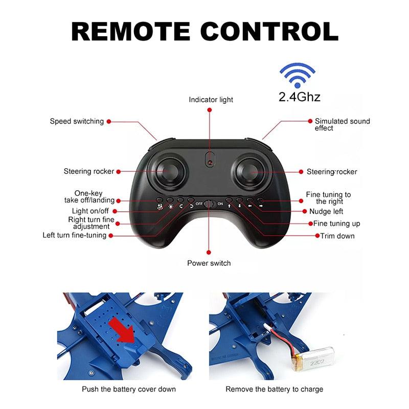 MXW New Mini Drone Dinosaur Remote Control Aircraft 2.4G Radio Control Helicopter Pterosau Drones RC Plane Children's Flying Toy 7 MXW New Mini Drone Dinosaur Remote Control Aircraft 2.4G Radio Control Helicopter Pterosau Drones RC Plane Children's Flying Toy - Image 7