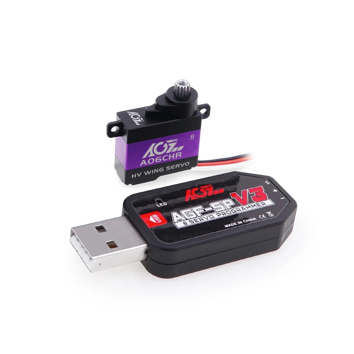 AGFRC A06CHR - Metal Gears 3kg High Torque Coreless Motor Micro Wing Servo Ideal For Small Size Airplane F3P GLD Glider Sailplane 1 AGFRC A06CHR - Metal Gears 3kg High Torque Coreless Motor Micro Wing Servo Ideal For Small Size Airplane F3P GLD Glider Sailplane