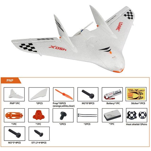 2pcs LDARC TINY WING 450X V2 431mm Wingspan EPP Foam RC FPV Airplanes Flying Wing Fixed-Wing Drones Toys 3 2pcs LDARC TINY WING 450X V2 431mm Wingspan EPP Foam RC FPV Airplanes Flying Wing Fixed-Wing Drones Toys - Image 3