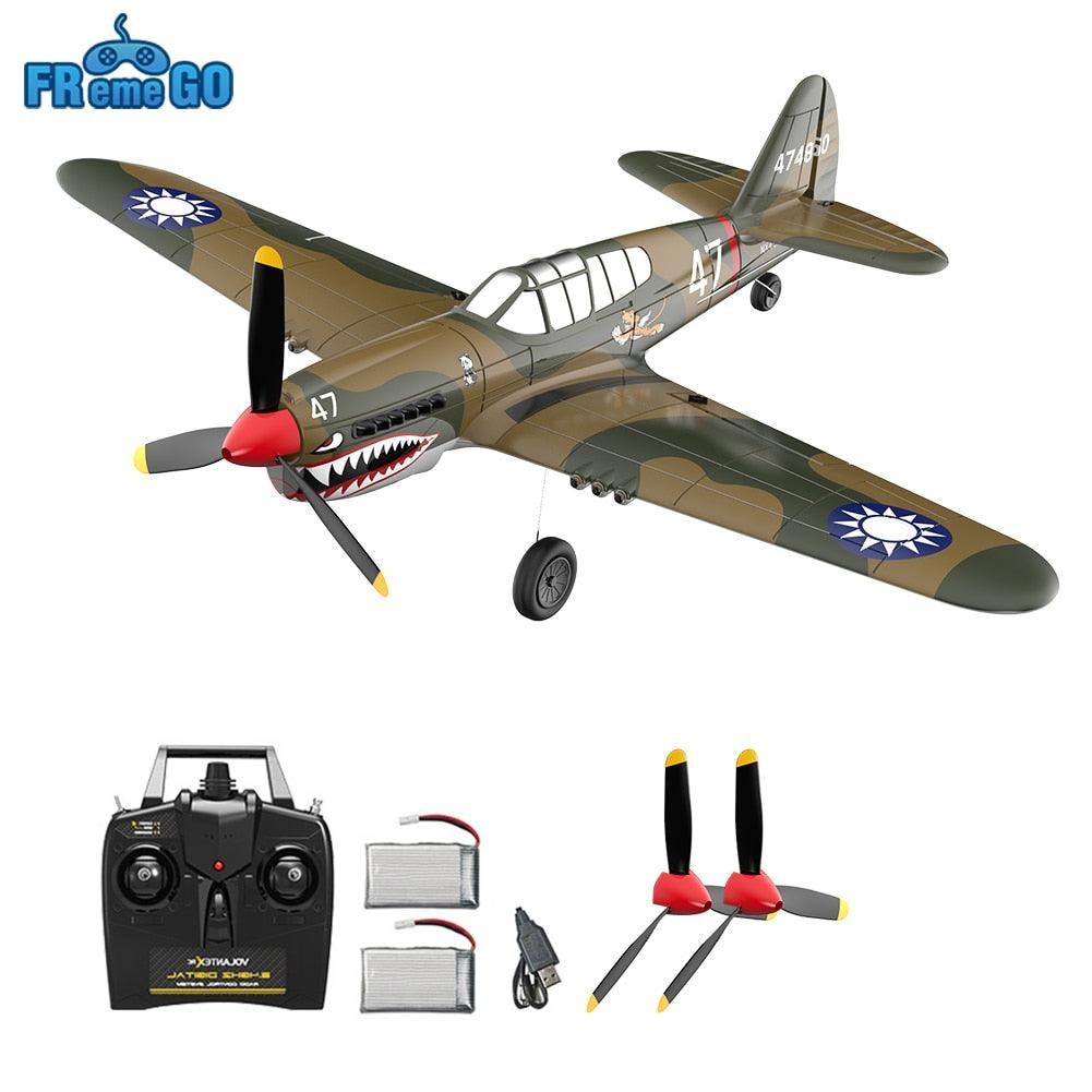 P-40 RC Aircraft P40 Fighter RC Plane - 400mm Wingspan 4CH 6-Axis Gyro One-Key U-Turn Aerobatic RTF RC Airplane Outdoor Toys 2 P-40 RC Aircraft P40 Fighter RC Plane - 400mm Wingspan 4CH 6-Axis Gyro One-Key U-Turn Aerobatic RTF RC Airplane Outdoor Toys - Image 2