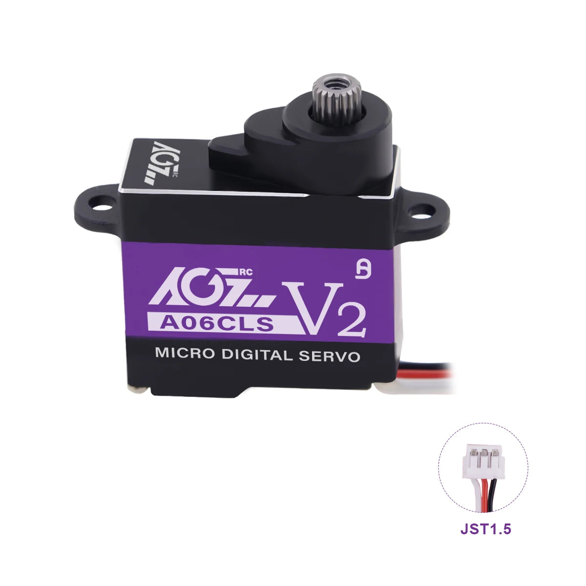 AGFRC A06CLS V2 - 3.0KG 0.052Sec CNC 20T HV 7g Titanium Gear Super Fast Programmable Micro Servo for Mini Car GLR GLA MRZ Airplane 7 AGFRC A06CLS V2 - 3.0KG 0.052Sec CNC 20T HV 7g Titanium Gear Super Fast Programmable Micro Servo for Mini Car GLR GLA MRZ Airplane — изображение 7
