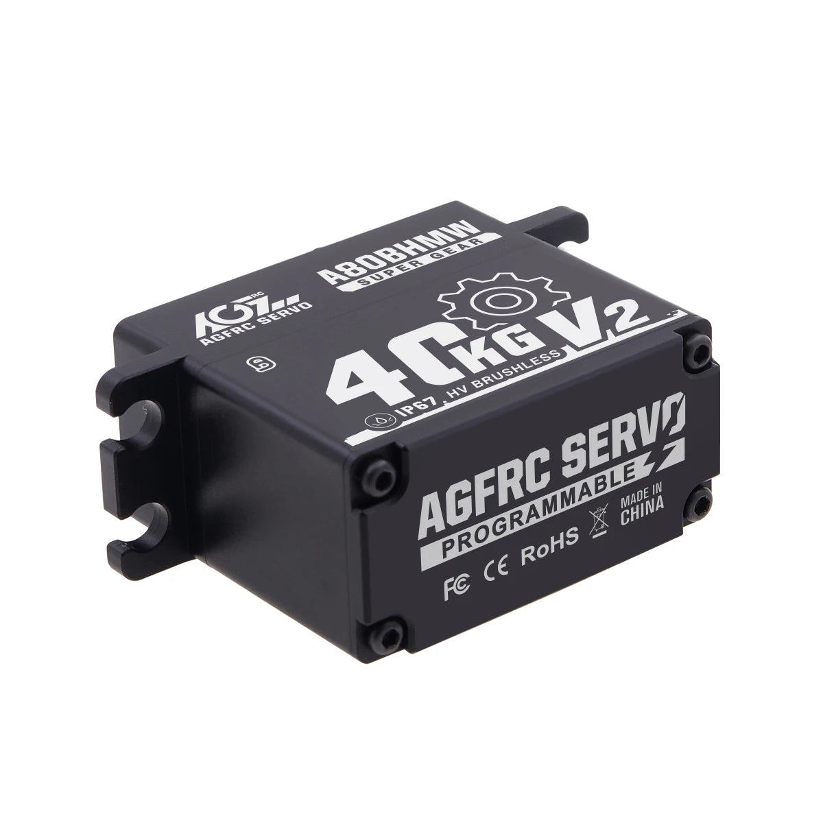AGFRC A80BHMW V2 - Steel Gears 40KG Programmable Waterproof BLS RC Steering Servo For 1/10 Scale Car Crawler Buggy Truck Off-Road 8 AGFRC A80BHMW V2 - Steel Gears 40KG Programmable Waterproof BLS RC Steering Servo For 1/10 Scale Car Crawler Buggy Truck Off-Road — изображение 8