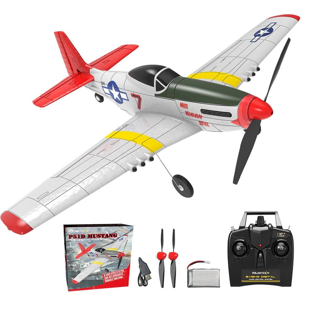 P51D RC Airplane - 2-Ch/4-Ch One-key Aerobatic RC Plane RTF Mustang Aircraft W/Xpilot Stabilization System (761-5 RTF) 4 P51D RC Airplane - 2-Ch/4-Ch One-key Aerobatic RC Plane RTF Mustang Aircraft W/Xpilot Stabilization System (761-5 RTF) - Image 4