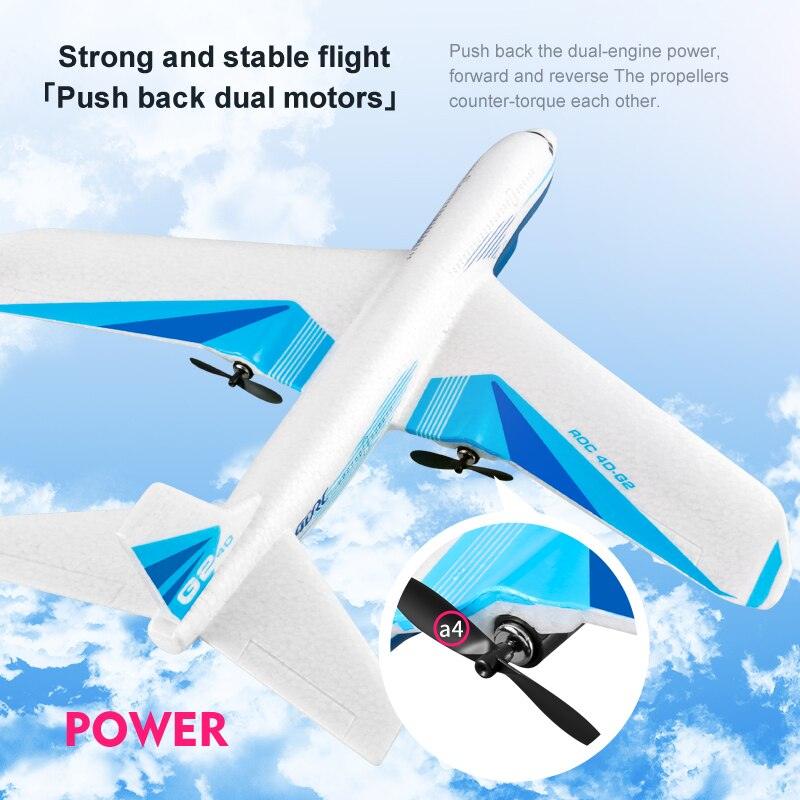 G2 RC airliner Glider - 2 Channel Remote Control Aircraft Hand Throwing Radio Control Plane Foam Resistant Outdoor Airplane Toys 7 G2 RC airliner Glider - 2 Channel Remote Control Aircraft Hand Throwing Radio Control Plane Foam Resistant Outdoor Airplane Toys - Image 7