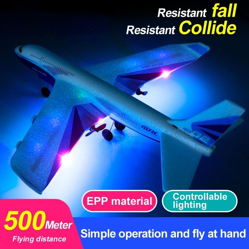 G2 RC airliner Glider - 2 Channel Remote Control Aircraft Hand Throwing Radio Control Plane Foam Resistant Outdoor Airplane Toys 2 G2 RC airliner Glider - 2 Channel Remote Control Aircraft Hand Throwing Radio Control Plane Foam Resistant Outdoor Airplane Toys - Image 2