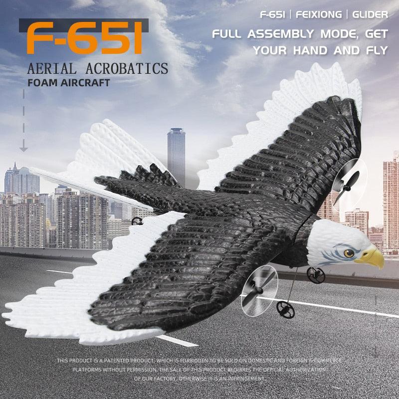 FX651 Simulation Wingspan Eagle Aircraft - 405mm 2.4G Radio Control Remote Control Glider Airplanem RC Foam Plane Toys for Children Boys 5 FX651 Simulation Wingspan Eagle Aircraft - 405mm 2.4G Radio Control Remote Control Glider Airplanem RC Foam Plane Toys for Children Boys - Image 5