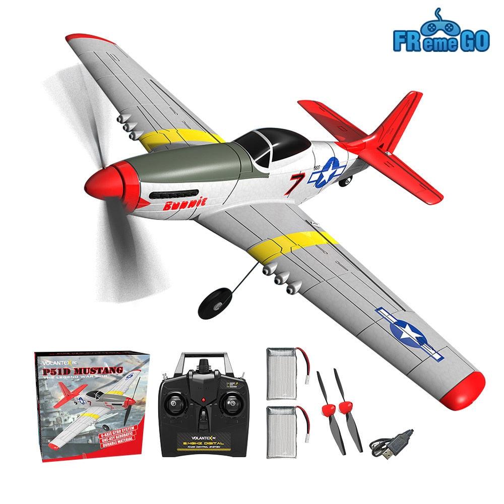 P51D RC Airplane - 2-Ch/4-Ch One-key Aerobatic RC Plane RTF Mustang Aircraft W/Xpilot Stabilization System (761-5 RTF) 3 P51D RC Airplane - 2-Ch/4-Ch One-key Aerobatic RC Plane RTF Mustang Aircraft W/Xpilot Stabilization System (761-5 RTF) - Image 3