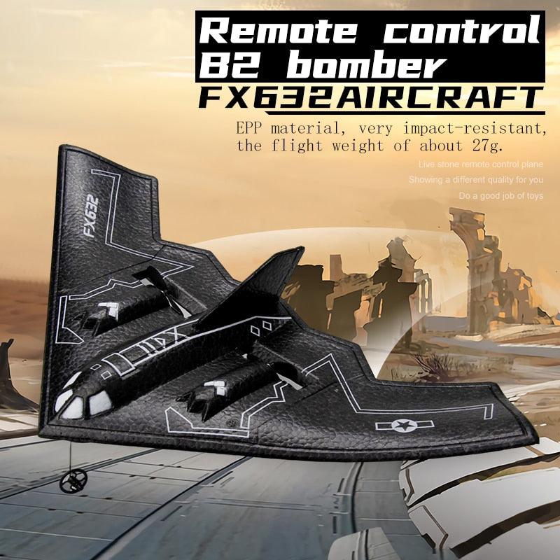 Rc Plane B2 Stealth Bomber - 2Ch 34Cm Wingspain Cessna 2.4G Remote Control Airplane Aircraft Drone Toys for Adults Children 7 Rc Plane B2 Stealth Bomber - 2Ch 34Cm Wingspain Cessna 2.4G Remote Control Airplane Aircraft Drone Toys for Adults Children - Image 7