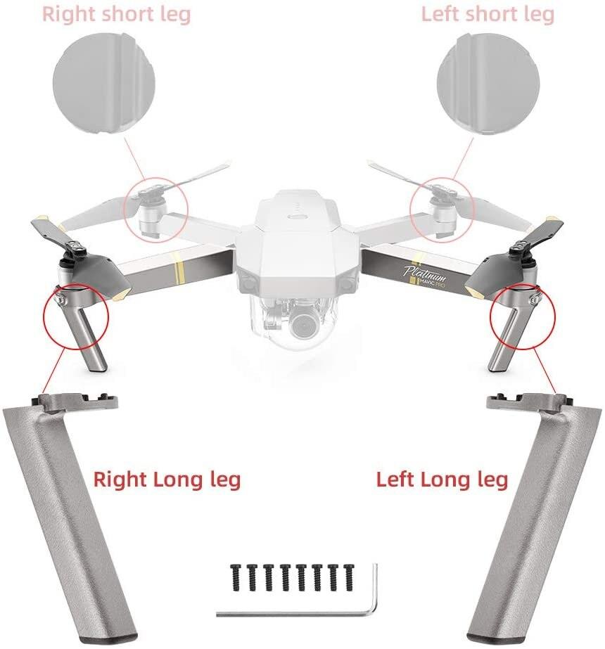 Landing Gear Kits for DJI Mavic Pro Platinum Snow Drone Replacement Accessory Feet Motor Base Left Right Front Back Rear Legs 9 Landing Gear Kits for DJI Mavic Pro Platinum Snow Drone Replacement Accessory Feet Motor Base Left Right Front Back Rear Legs - Bild 9