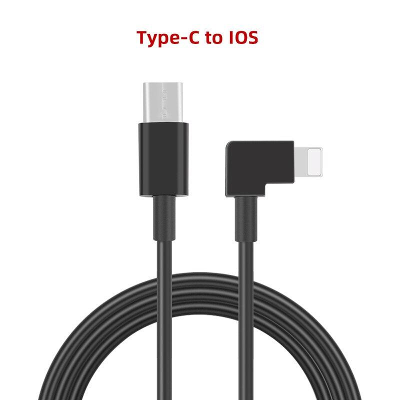 1m Data Cable for DJI FPV Goggles V2 - Phone Tablet Micro-USB Type-C IOS Connector Transmission Line Flight Glasses Wire 3 1m Data Cable for DJI FPV Goggles V2 - Phone Tablet Micro-USB Type-C IOS Connector Transmission Line Flight Glasses Wire - Image 3