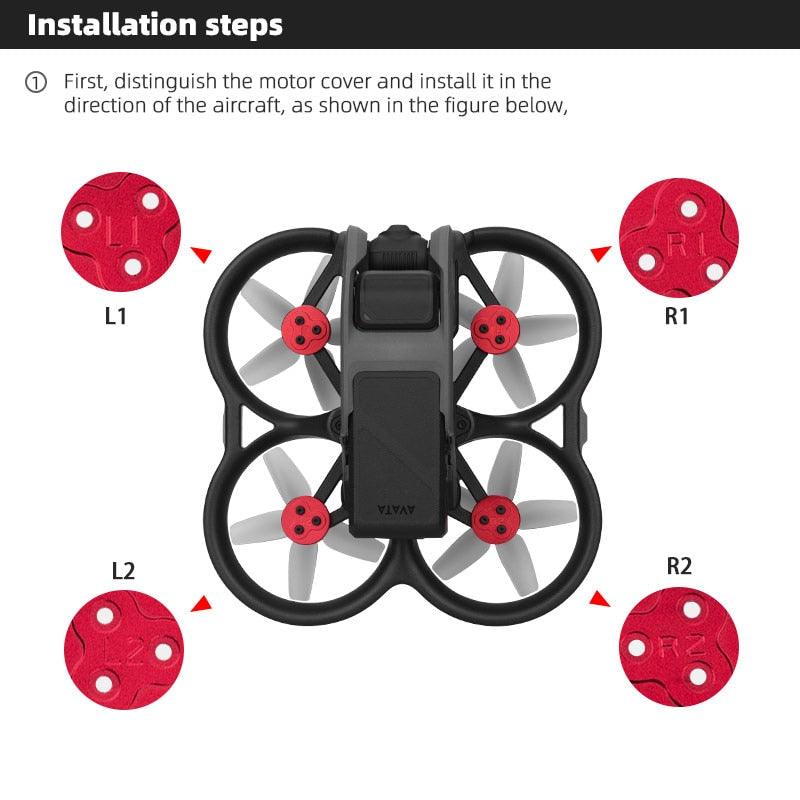 Motor Cover Cap for DJI Avata - Drone Aluminum Alloy Protection Guard Dust-proof Engine Protector Anti-scratch Accessories 5 Motor Cover Cap for DJI Avata - Drone Aluminum Alloy Protection Guard Dust-proof Engine Protector Anti-scratch Accessories - Image 5