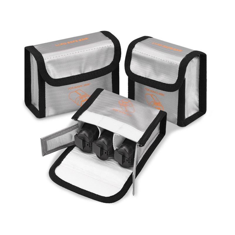 Battery Safe Bag for DJI Mavic MINI/Mini 2/SE/ for DJI MINI 3 PRO Drone Protective Case Protector Explosion-proof Anti-scratch Bag 1 Battery Safe Bag for DJI Mavic MINI/Mini 2/SE/ for DJI MINI 3 PRO Drone Protective Case Protector Explosion-proof Anti-scratch Bag