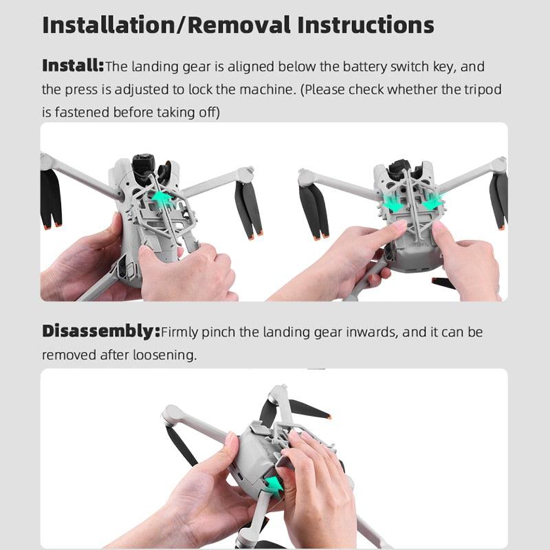 Landing Gear for DJI MINI 3 Pro - Quick Release Height Extended Bracket Stand Feet Leg Support Drone Accessories 5 Landing Gear for DJI MINI 3 Pro - Quick Release Height Extended Bracket Stand Feet Leg Support Drone Accessories - Bild 9