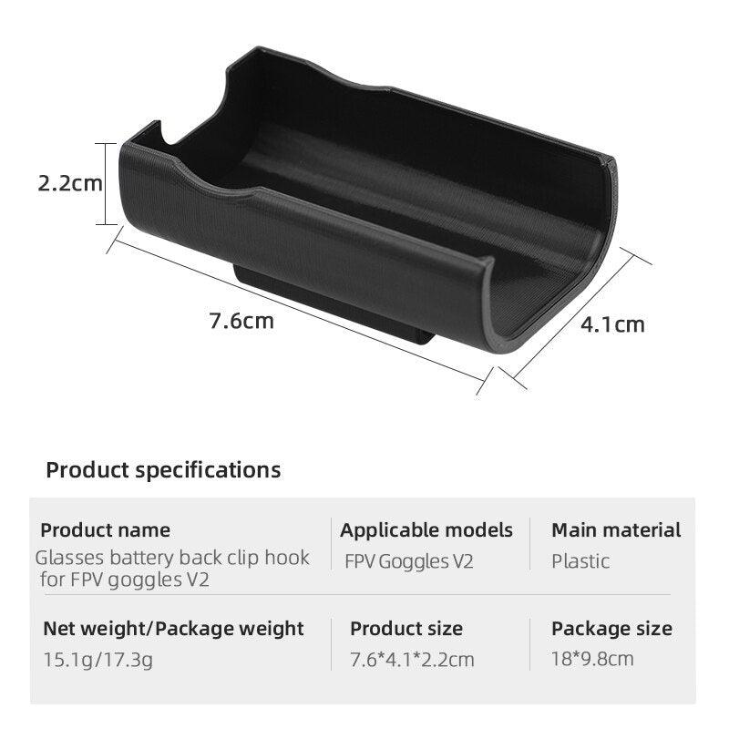 Battery Holder For DJI FPV Goggles V2/2 Battery Storage Cover Bracket Lens Protector For dji FPV Combo/Avata Drone Accessories 5 Battery Holder For DJI FPV Goggles V2/2 Battery Storage Cover Bracket Lens Protector For dji FPV Combo/Avata Drone Accessories - Bild 5